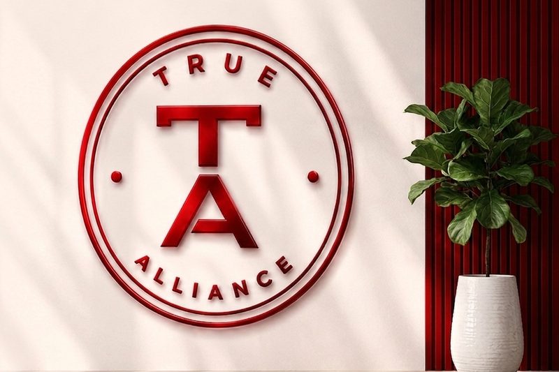 The True-Alliance Marketing team reviewing a campaign together